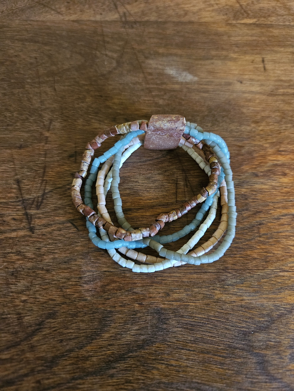 Handmade Multi-Strand Beaded Bracelet